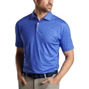 Peter Millar Men's Sapphire Worth A Shot Performance Jersey Polo Size Medium